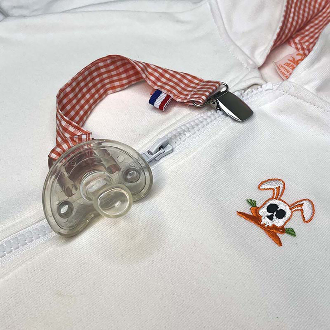 Økologisk suttekæde – Teddy – GOTS-certificeret bomuld, fremstillet i Frankrig og godkendt efter EU-standard EN 12586