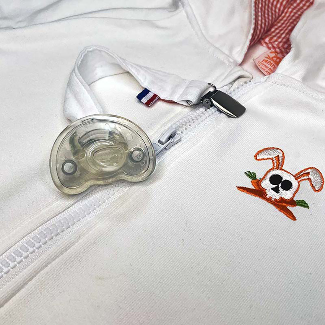 Økologisk suttekæde – Teddy – GOTS-certificeret bomuld, fremstillet i Frankrig og godkendt efter EU-standard EN 12586