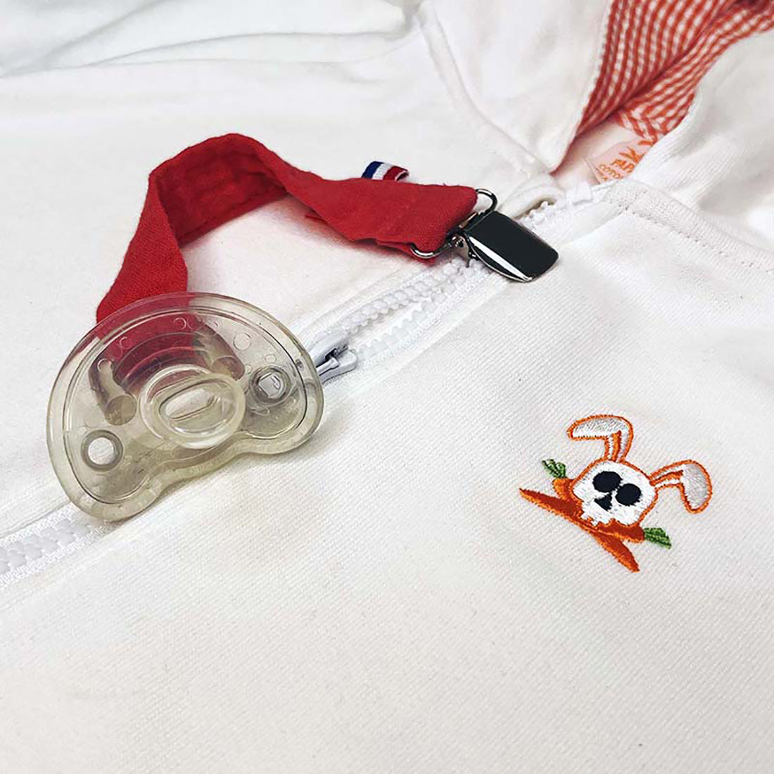 Økologisk suttekæde – Teddy – GOTS-certificeret bomuld, fremstillet i Frankrig og godkendt efter EU-standard EN 12586