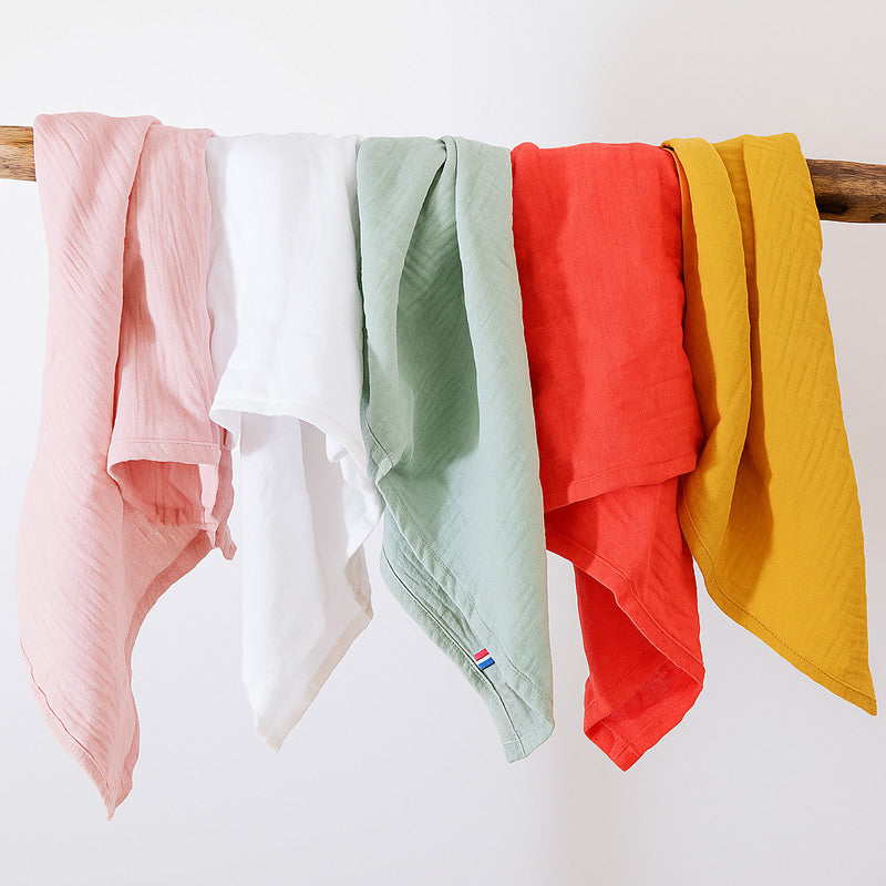 Sæt med 2 bløde stofbleer i økologisk bomuld – Papate