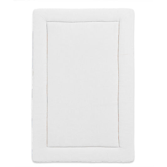 Økologisk quiltet babydyne i hvid bomuld – blød, varm og fremstillet i Frankrig