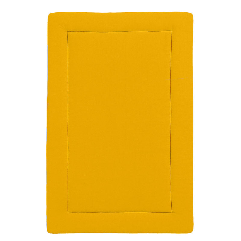 Økologisk babydyne i bomuld – honningfarvet, fremstillet i Frankrig