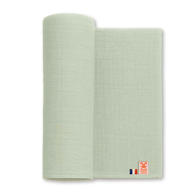 Stor stofble i økologisk bomuld – blød, åndbar og fremstillet i Frankrig